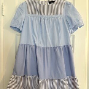 Pomander Place Navy and White Striped Top